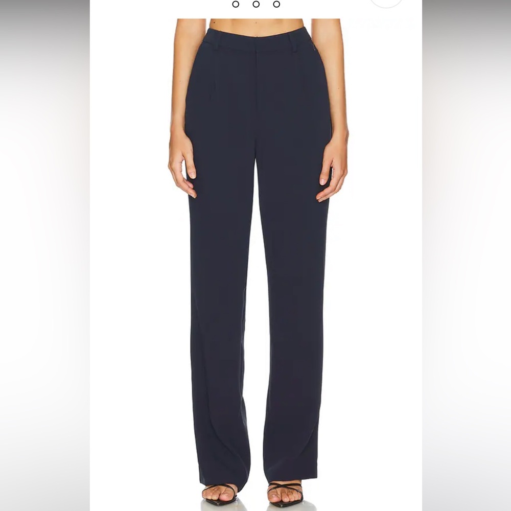 Good American column Navy stripe pants/trousers size 00